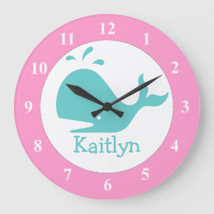Horloge murale personnalisée pour la pouponnière