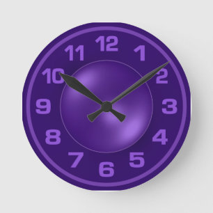 Horloge murale personnalisée pour Violet brûlé
