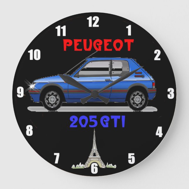 Horloge murale Peugeot 205 (Recto)