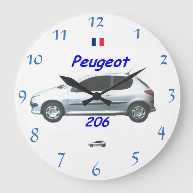Horloge murale Peugeot 206 (Recto)