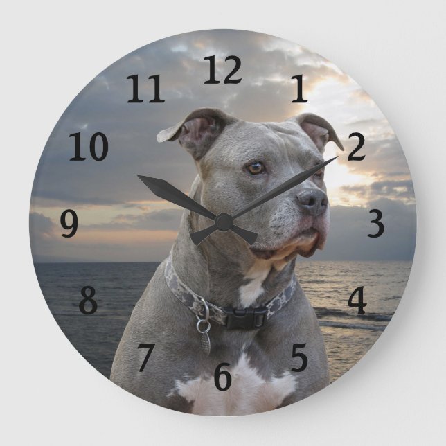 Horloge murale Pitbull du gardien (Recto)
