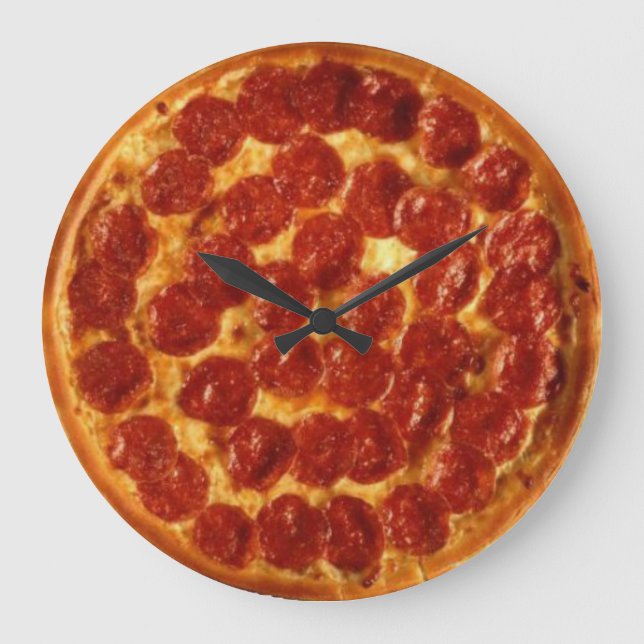 Horloge murale Pizza Pepperoni (Recto)