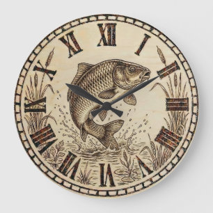 Horloge murale poisson