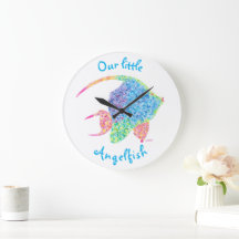 Horloge murale Poisson ange