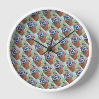 Horloge murale pour chien Boxer