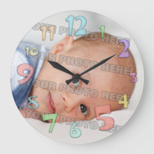 Horloge murale pour enfants et bébé