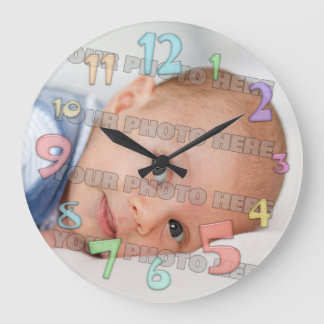 Horloge murale pour enfants et bébé
