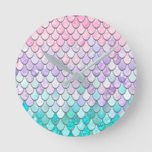 Horloge murale pour filles, enfants, crèche