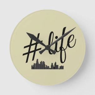 Horloge murale pour les amoureux de la vie urbaine