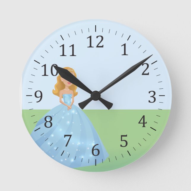 Horloge murale Princess Art Personnalisée (Recto)