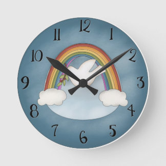 Horloge murale Rainbow Dove