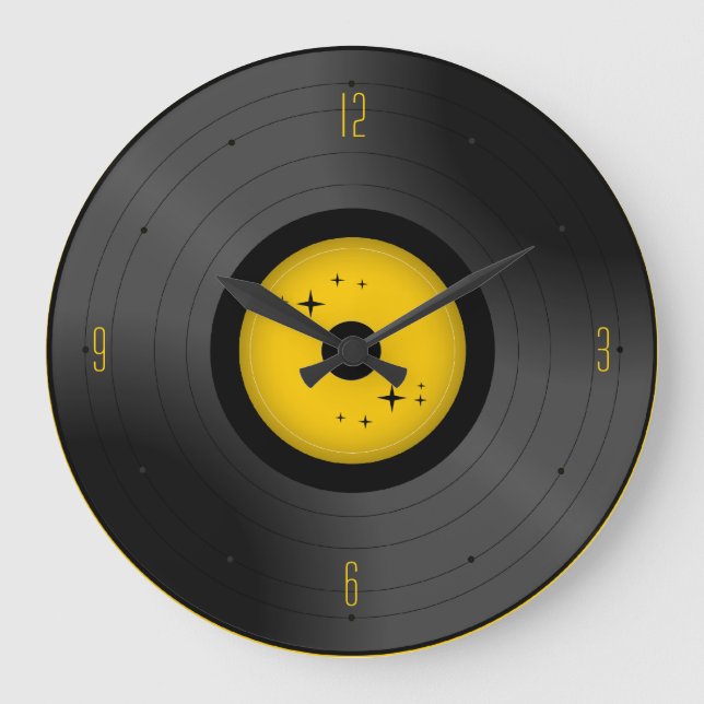 Horloge murale Retro Vinyl Record (N'Importe Quell (Recto)