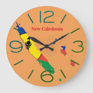 Horloge murale rond New Caledonia