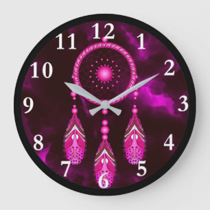 Horloge murale ronde de receveur rêveur