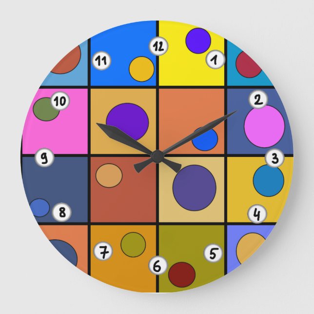 Horloge murale ronde Fantaisie (Recto)