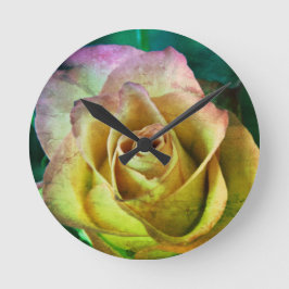 Horloge murale rose