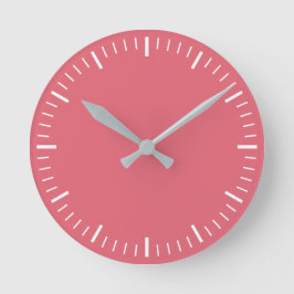 Horloge murale rose foncé