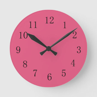 Horloge murale rose foncé de la cuisine