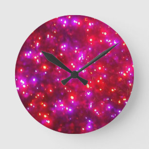 Horloge murale 'Rosy Sparkle'
