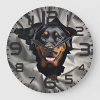 Horloge murale Rottweiler