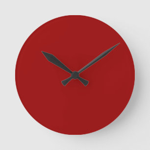 Horloge murale rouge