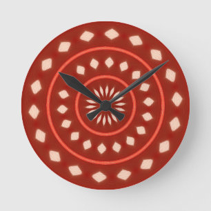 Horloge murale rouge