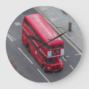 Horloge murale rouge d'autobus de Londres