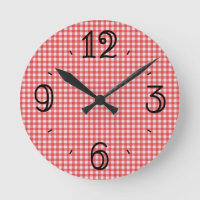 Horloge murale rouge de guingan