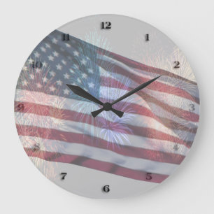 Horloge murale rouge des roquettes