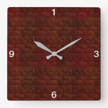 Horloge murale rouge Disturbia