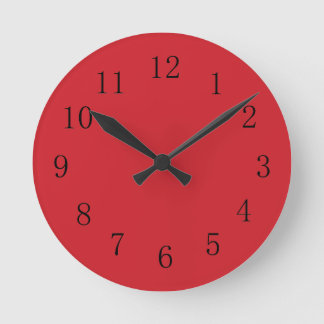 Horloge murale rouge du moteur à incendie
