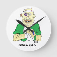 Horloge murale - rugby Customisé