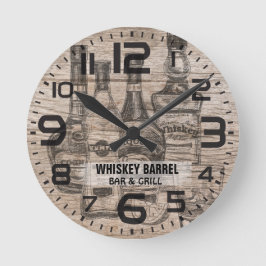 Horloge murale rustique pour barbecue et grill