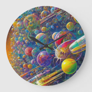 Horloge murale Space Race