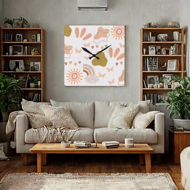 Horloge murale style Boho (Créateur téléchargé)