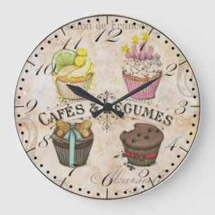 Horloge murale style café