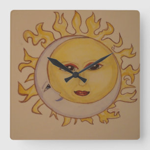 Horloge murale Sun Moon