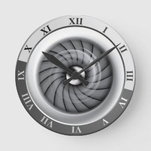 Horloge murale supersonique de moteur à réaction