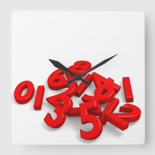 Horloge murale tombée de nombres