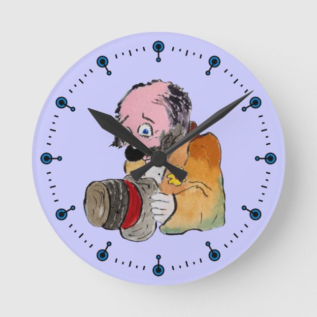 Horloge murale triste clown (Recto)