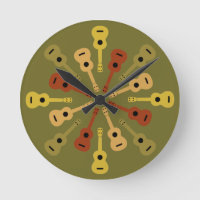 horloge murale UKULELE