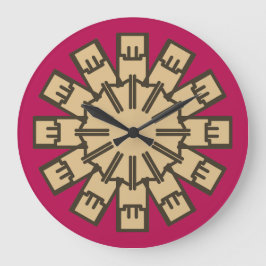 Horloge murale, Un élégant design classique multic