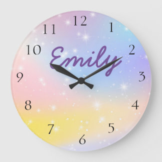 Horloge murale Unicorne Personnalisée Enfants