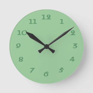 Horloge murale verte irlandaise celtique