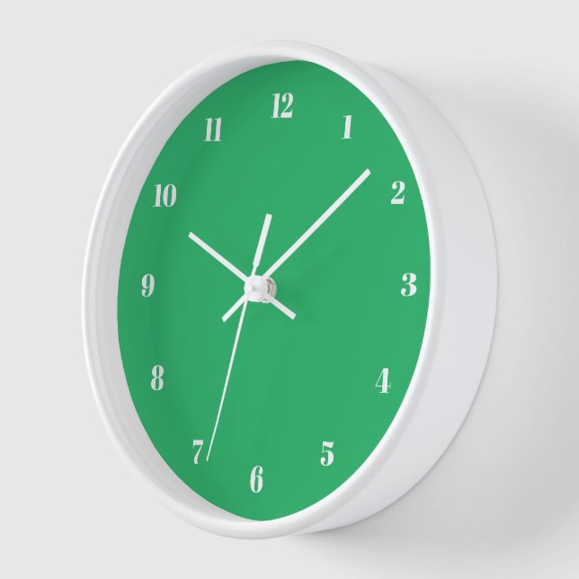Horloge murale verte ou choisissez vos couleurs et (Angle)