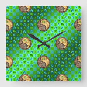 Horloge murale Vierge & Chien de Feu