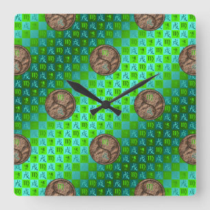 Horloge murale Vierge & Chien de Terre