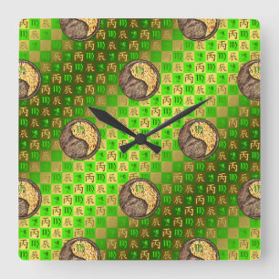 Horloge murale Vierge & Dragon de Feu