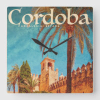 Horloge murale Vintage de Cordoue en Espagne