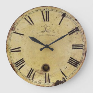 Horloge murale vintage de visage d'horloge